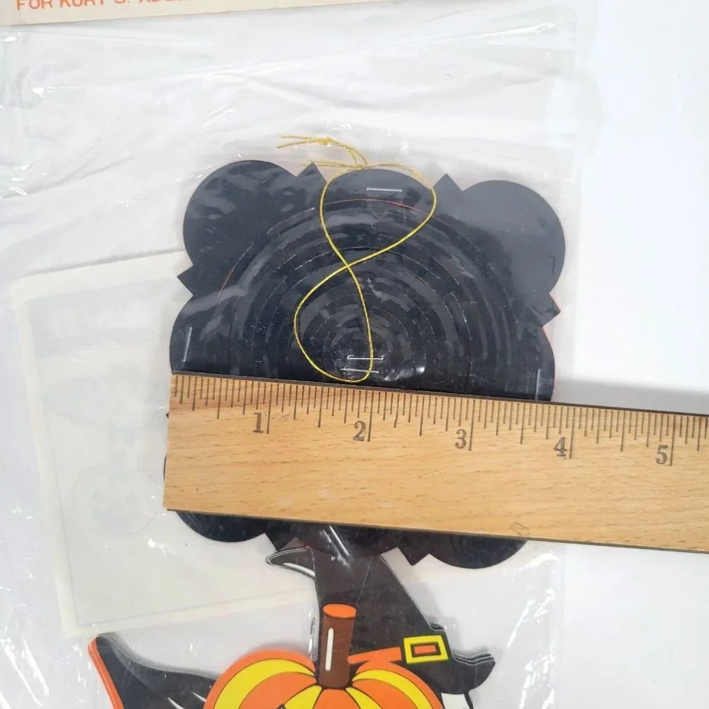 Vtg Halloween Witch 3D Party Garland | 9ft | Kurt Adler | New Old Stock | Japan